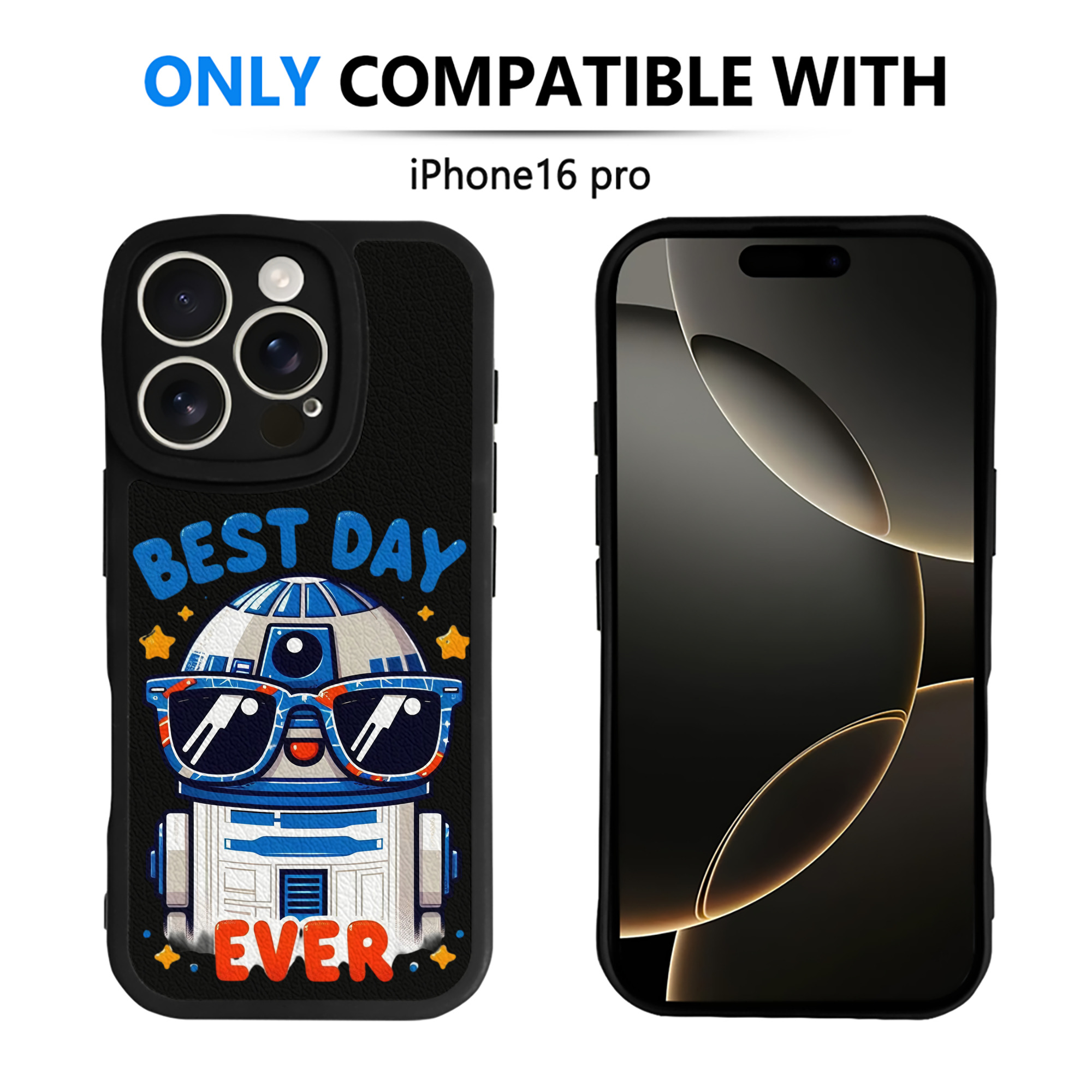 （画像用） スター・ウォーズ Star Wars 【iPhone 16シリーズ対応】シリコンスマホケース（レザー調） 材質：シリコン